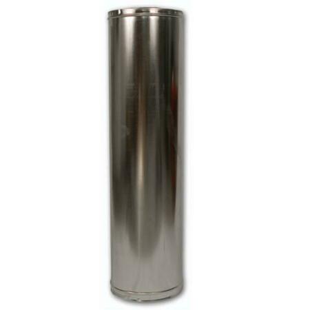SUPERIOR 12 x 48 in. Stainless Steel Wood Burning Chimney Pipe 48-12DM